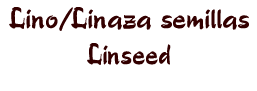 lino linaza linseed nuez buffet bogota